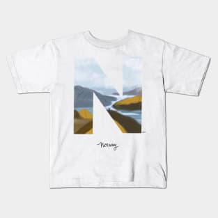 Bucket list destination - Norway Kids T-Shirt